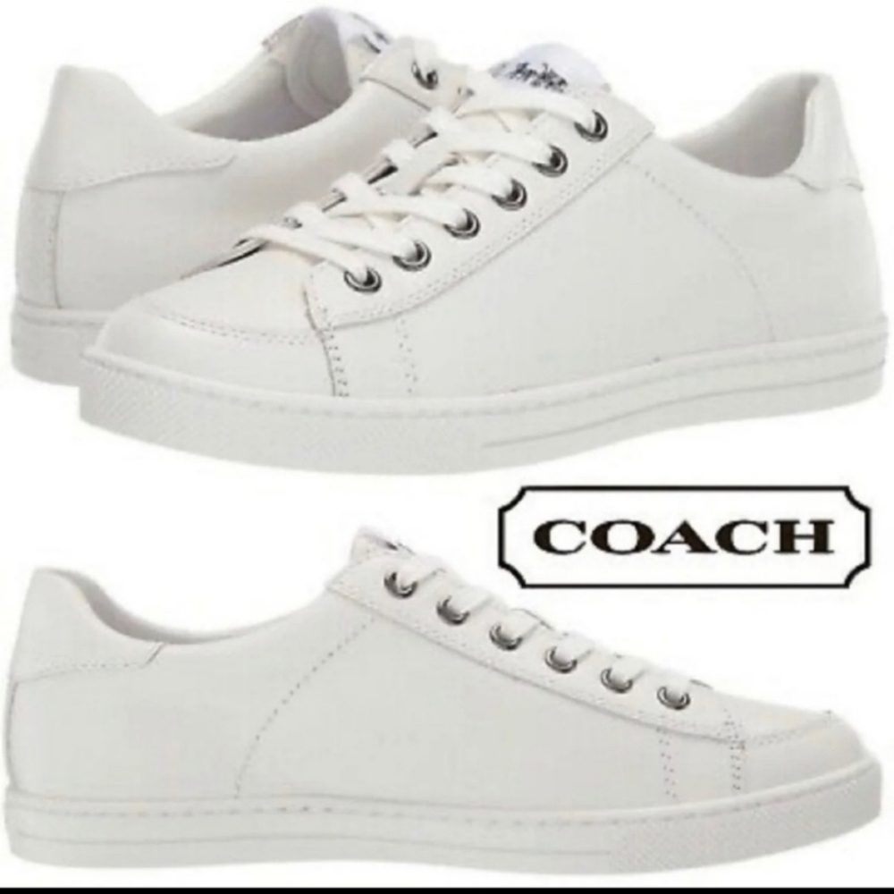 NWT Coach Porter Leather White Sneakers
